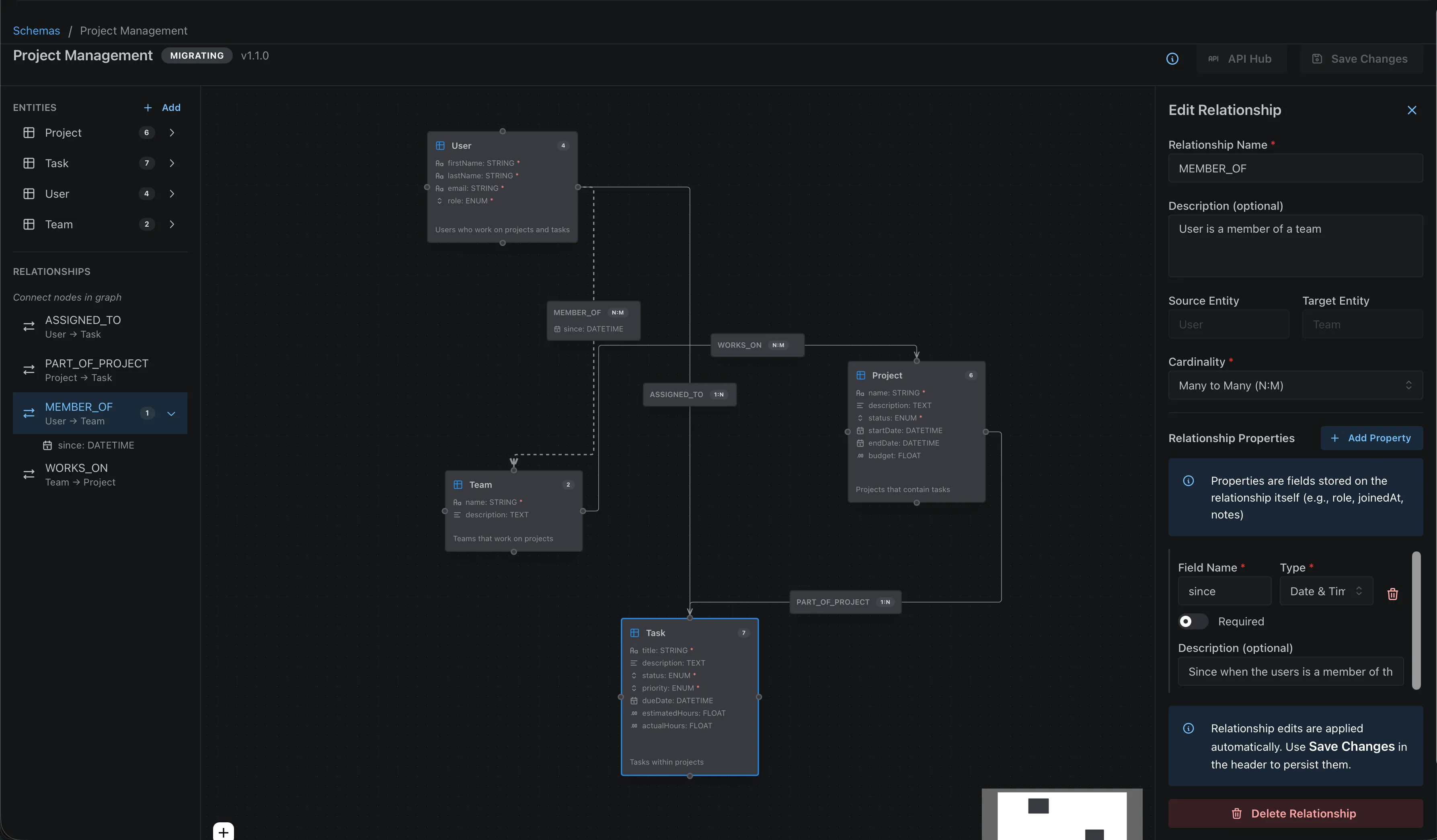 FLXBL Entity Editor Panel showing field types and configuration